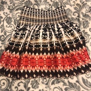 White House black market multi colored skirt